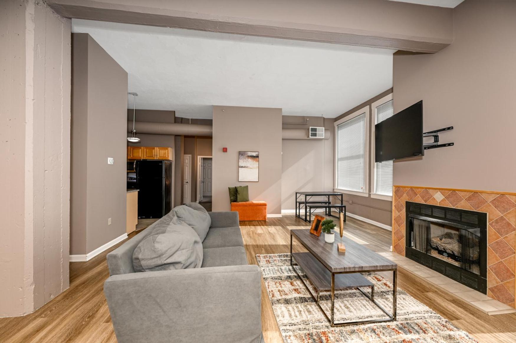 2 Bath Prkg+gym+sauna Perk Plaza +30 Day Apartment Cleveland